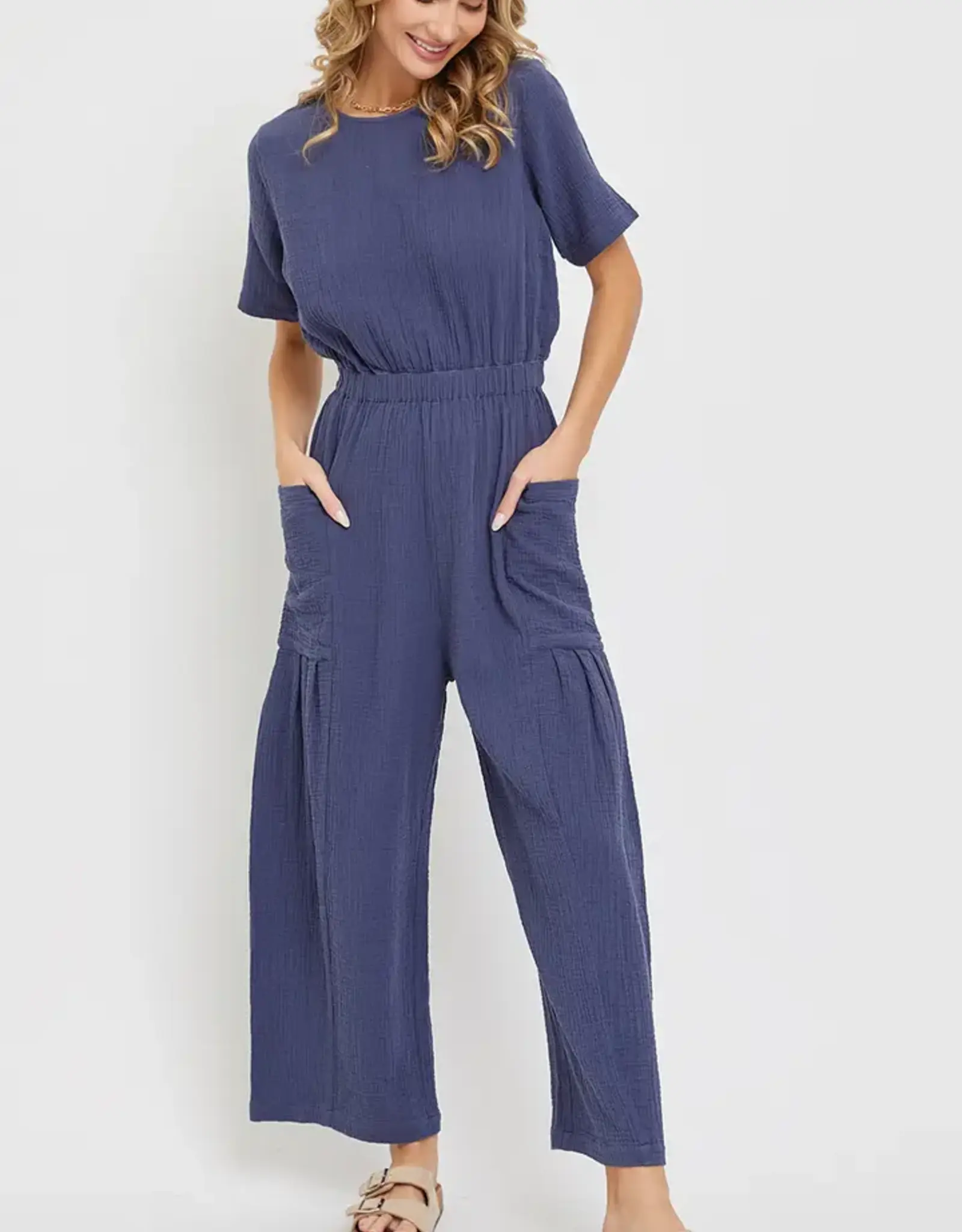 Sweet Lovely By Jen Wide Leg Jumpsuit