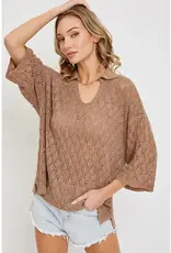 Sweet Lovely By Jen Lightweight Knit Sweater
