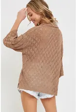 Sweet Lovely By Jen Lightweight Knit Sweater