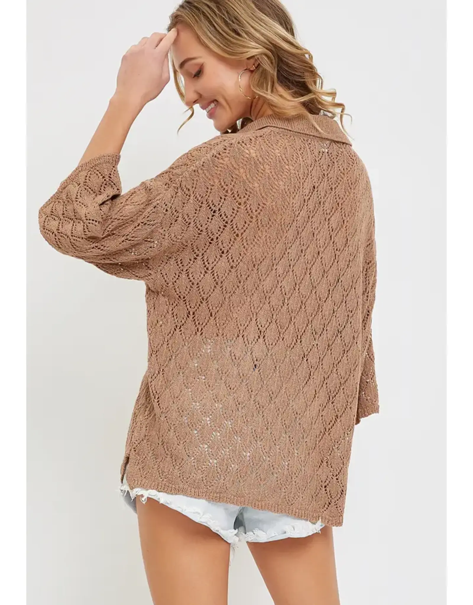 Sweet Lovely By Jen Lightweight Knit Sweater