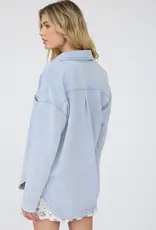 Blu Pepper Collared Button Down Shacket