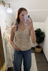 Sweet Lovely By Jen Stripe Knit Tank