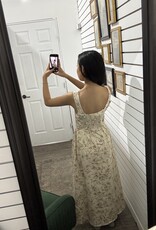 Blu Pepper Floral Sleeveless Front Hook Midi Dress