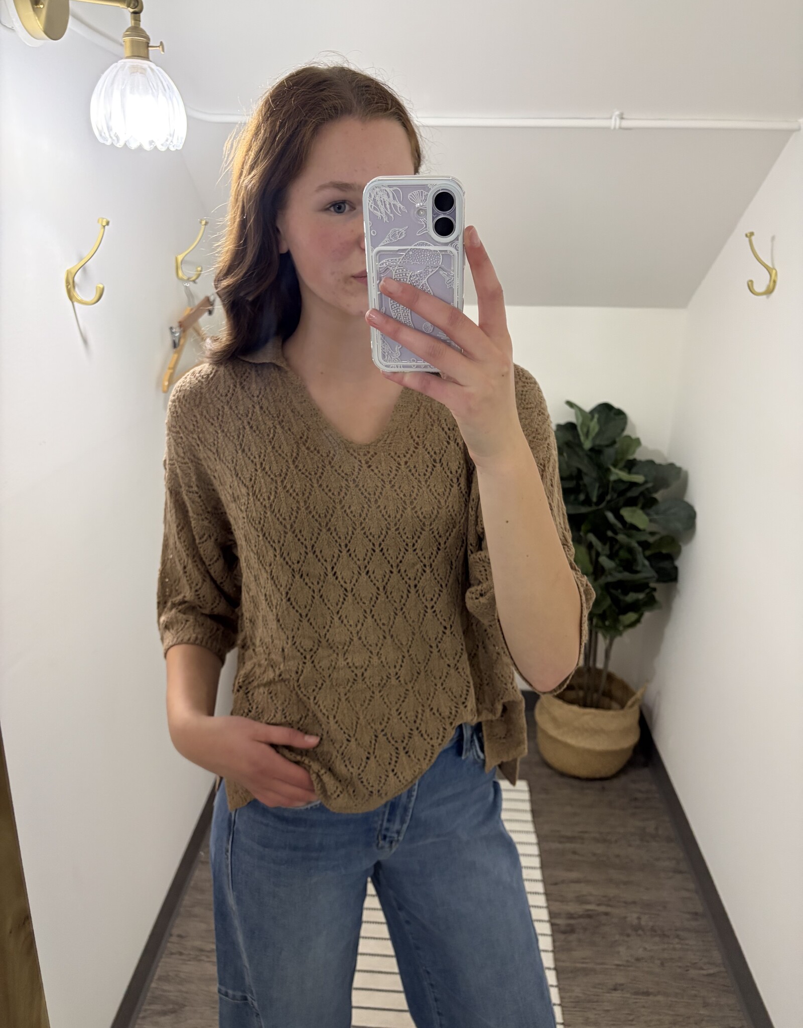 Sweet Lovely By Jen Lightweight Knit Sweater