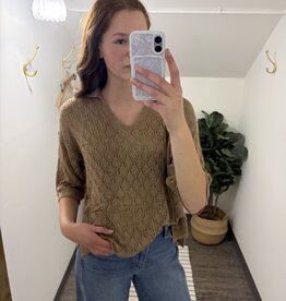 Sweet Lovely By Jen Lightweight Knit Sweater