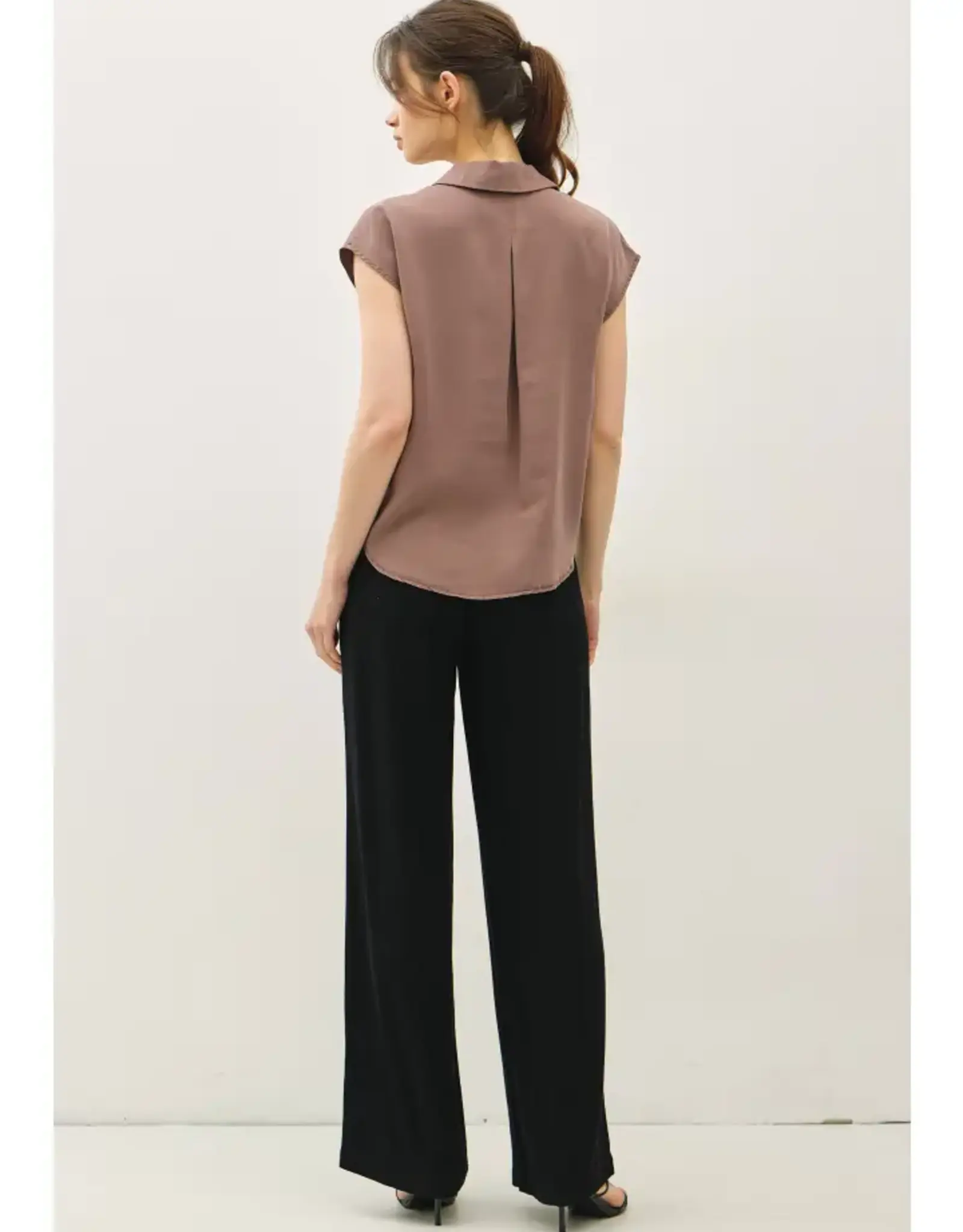 Classic Cut Button Up Tencel Shirt