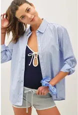 Pin Stripe Boxy Fit Shirt
