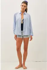 Pin Stripe Boxy Fit Shirt