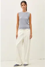 Classic Cut Ribbed Sweater Tank