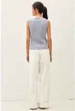 Classic Cut Ribbed Sweater Tank