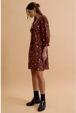 Tie Front Ditsy Mini Dress