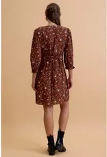 Tie Front Ditsy Mini Dress