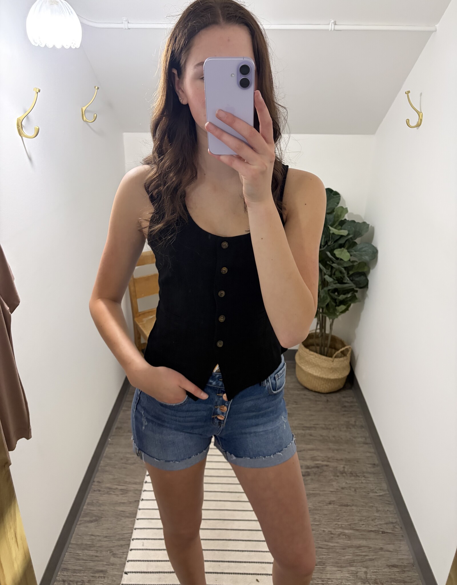Linen Classic Cut Vest