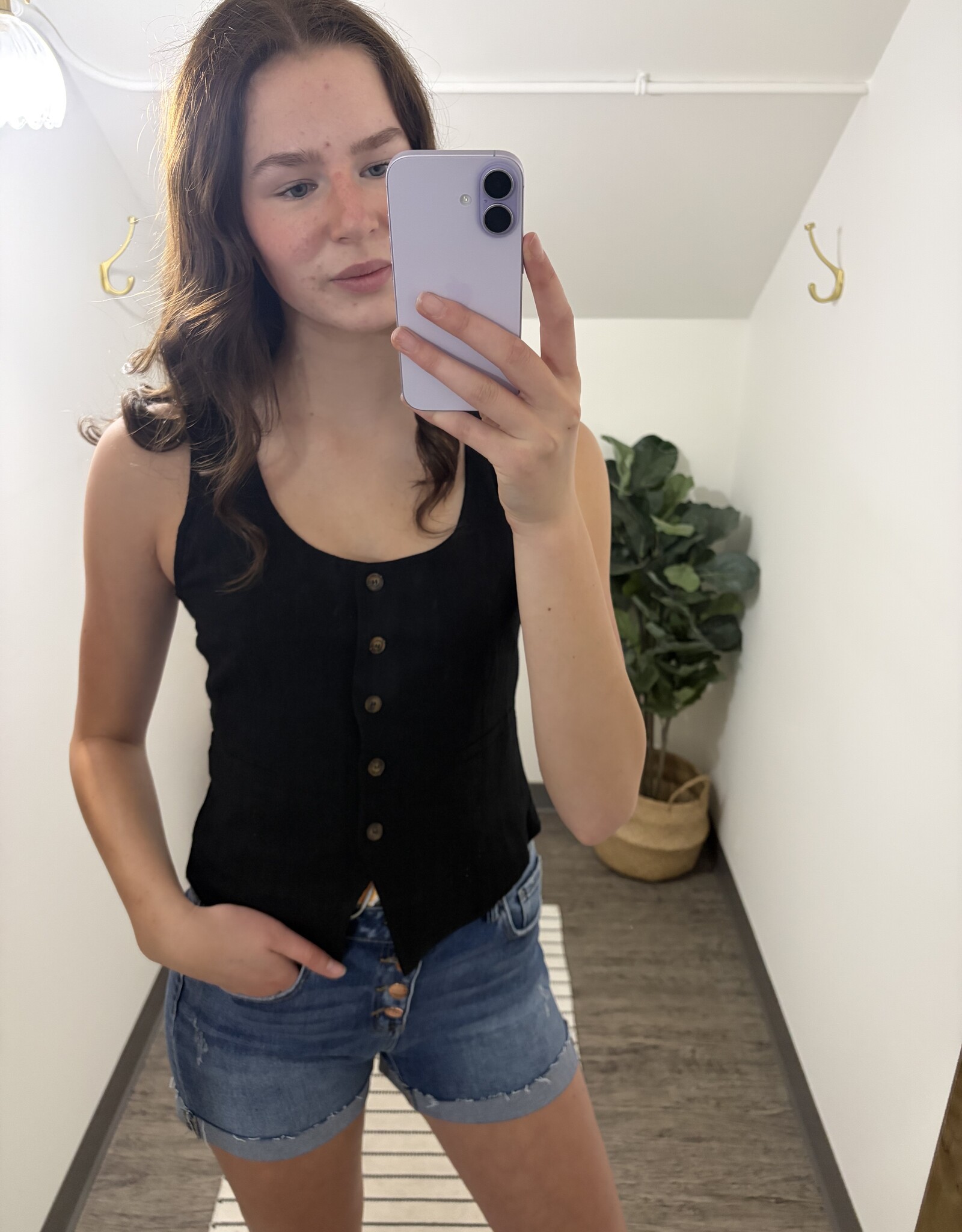 Linen Classic Cut Vest