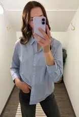 Pin Stripe Boxy Fit Shirt