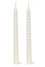 Spiral Taper Candle, Ivory
