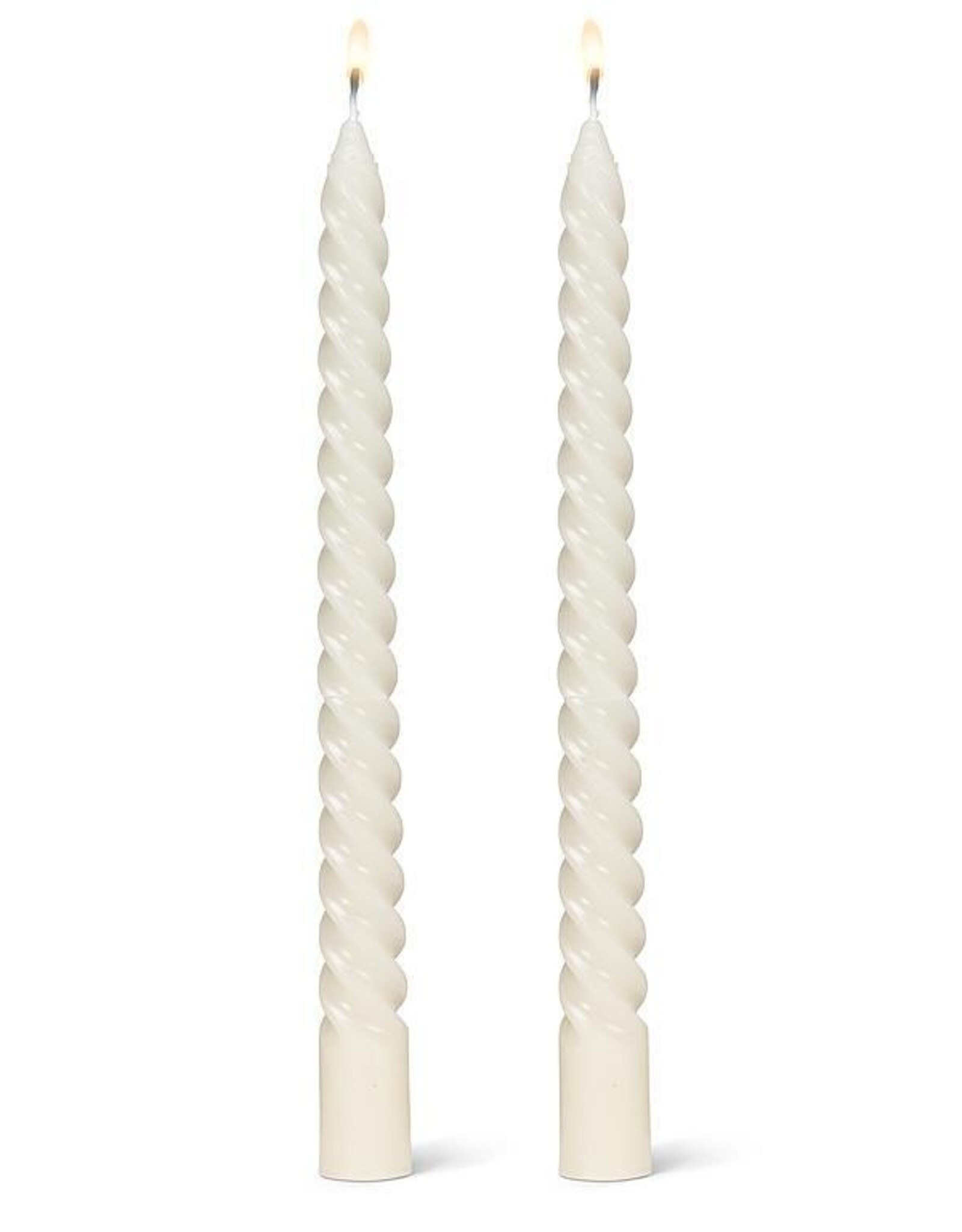 Spiral Taper Candle, Ivory
