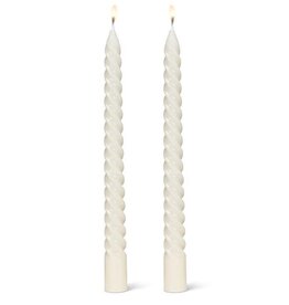 Spiral Taper Candle, Ivory