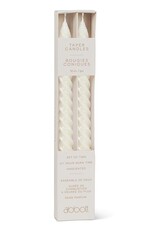 Spiral Taper Candle, Ivory