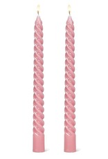 Spiral Taper Candle, Pink