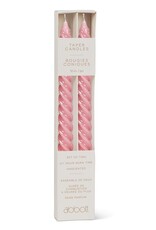 Spiral Taper Candle, Pink