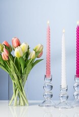 Spiral Taper Candle, Pink
