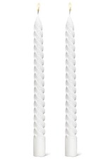 Spiral Taper Candle, White