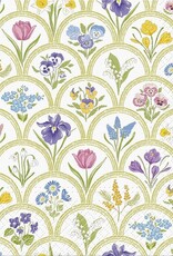 Luncheon Napkin, Garden Medallion