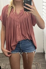Flutter Crinkly Woven Blouse