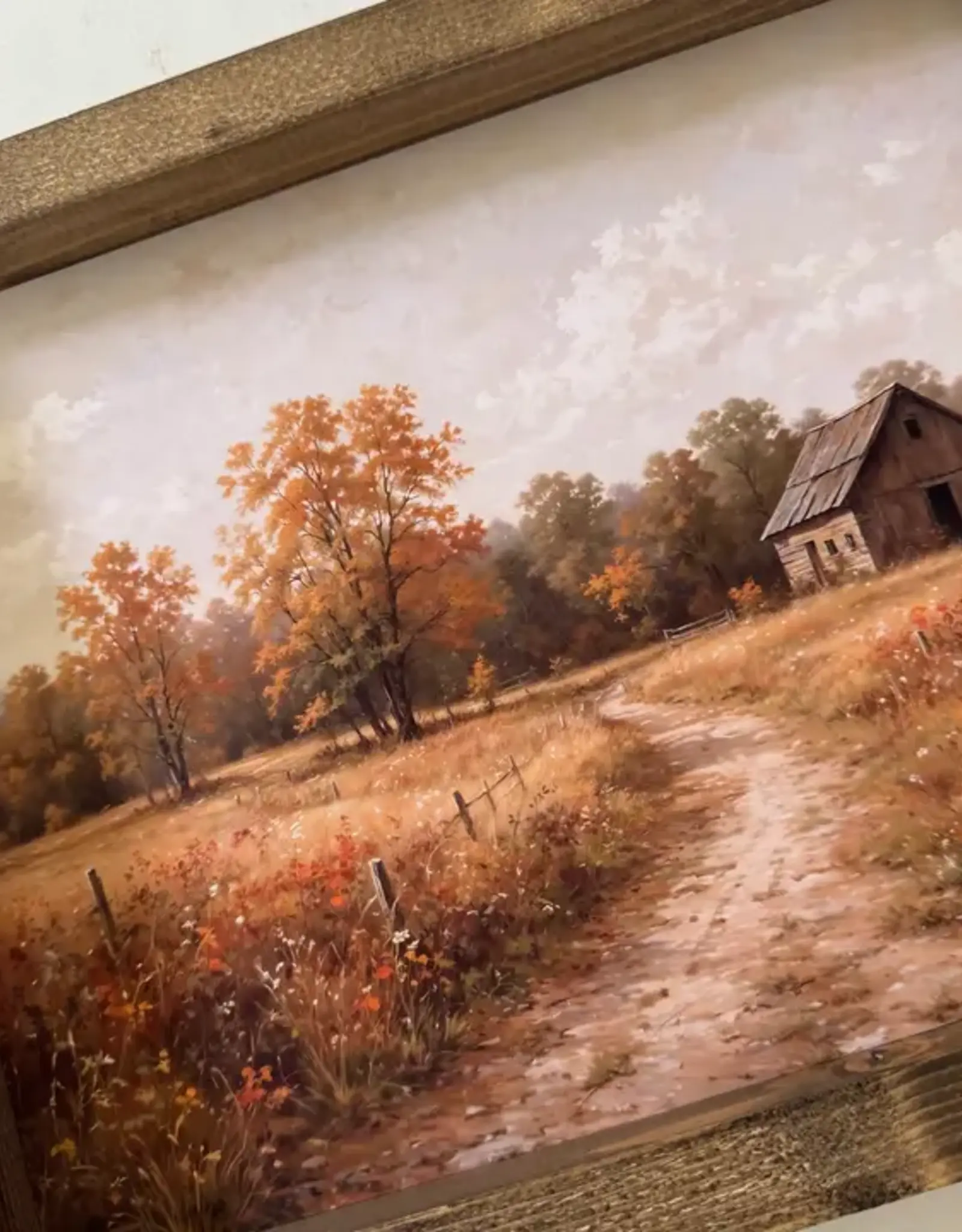 Ashwood Designs Autumn Farmhouse Print, 9x11