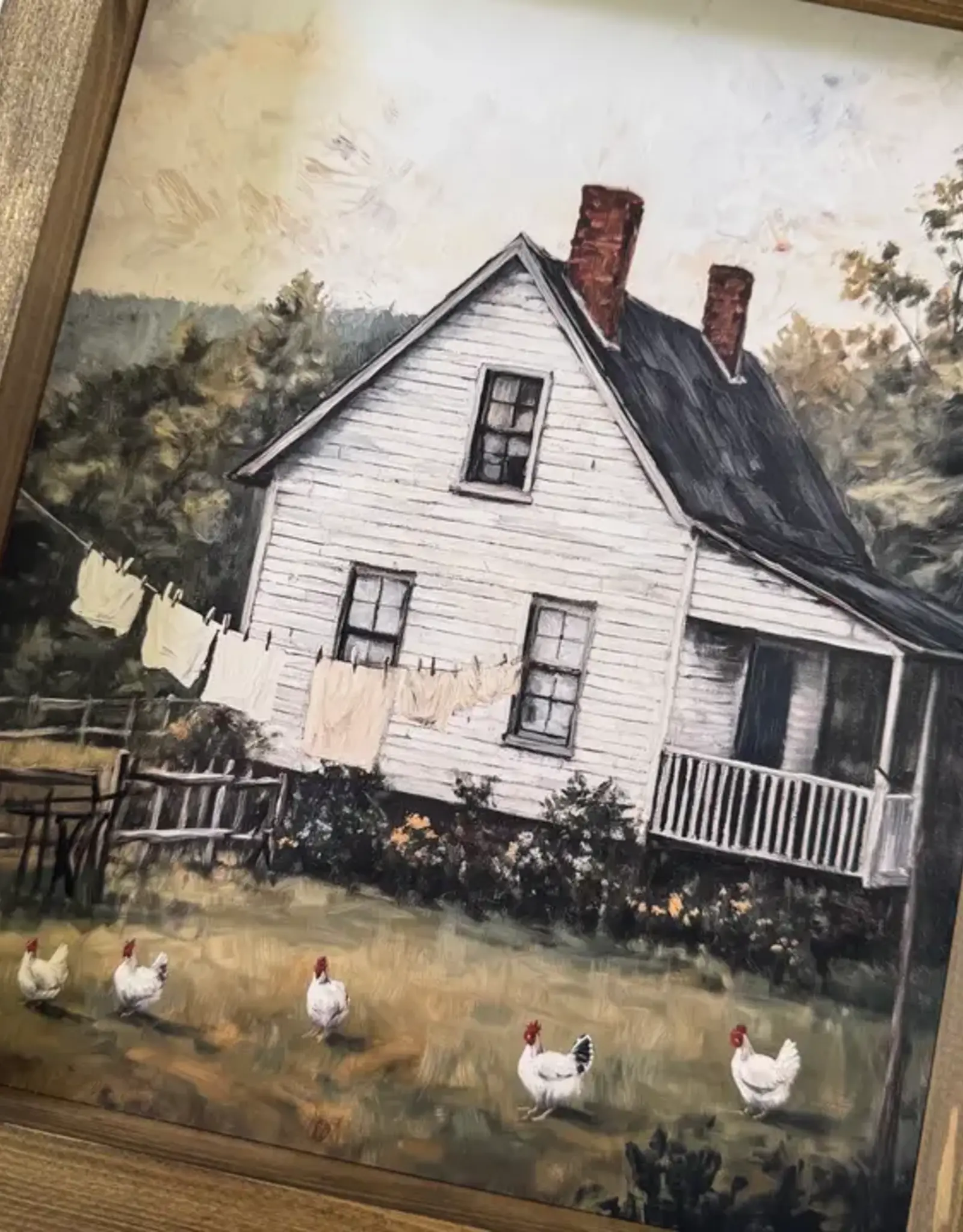 Ashwood Designs White Farmhouse Print, 9x11