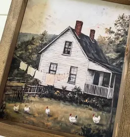 Ashwood Designs White Farmhouse Print, 9x11