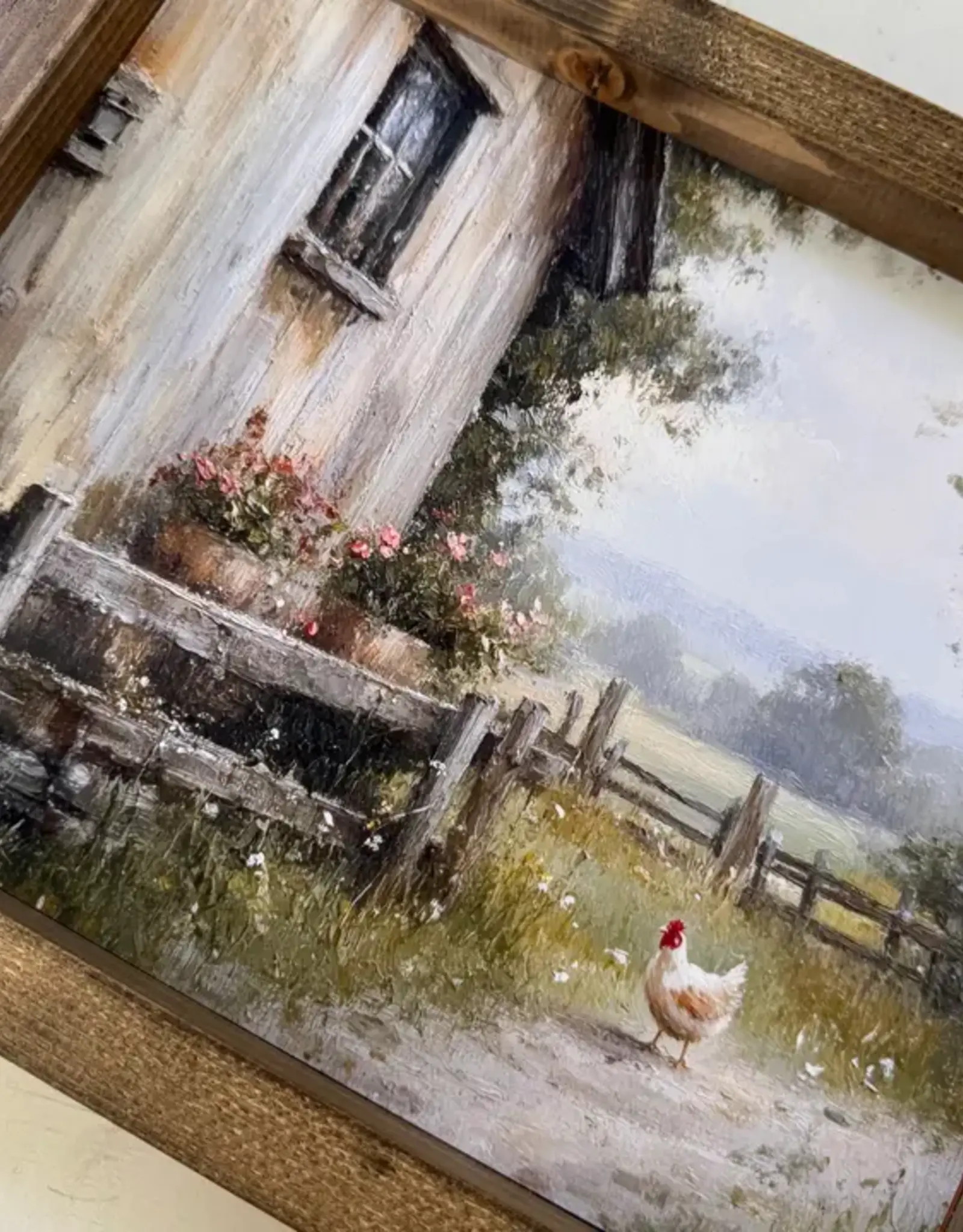 Ashwood Designs Farmhouse Chicken Print, 9x11