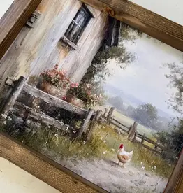 Ashwood Designs Farmhouse Chicken Print, 9x11
