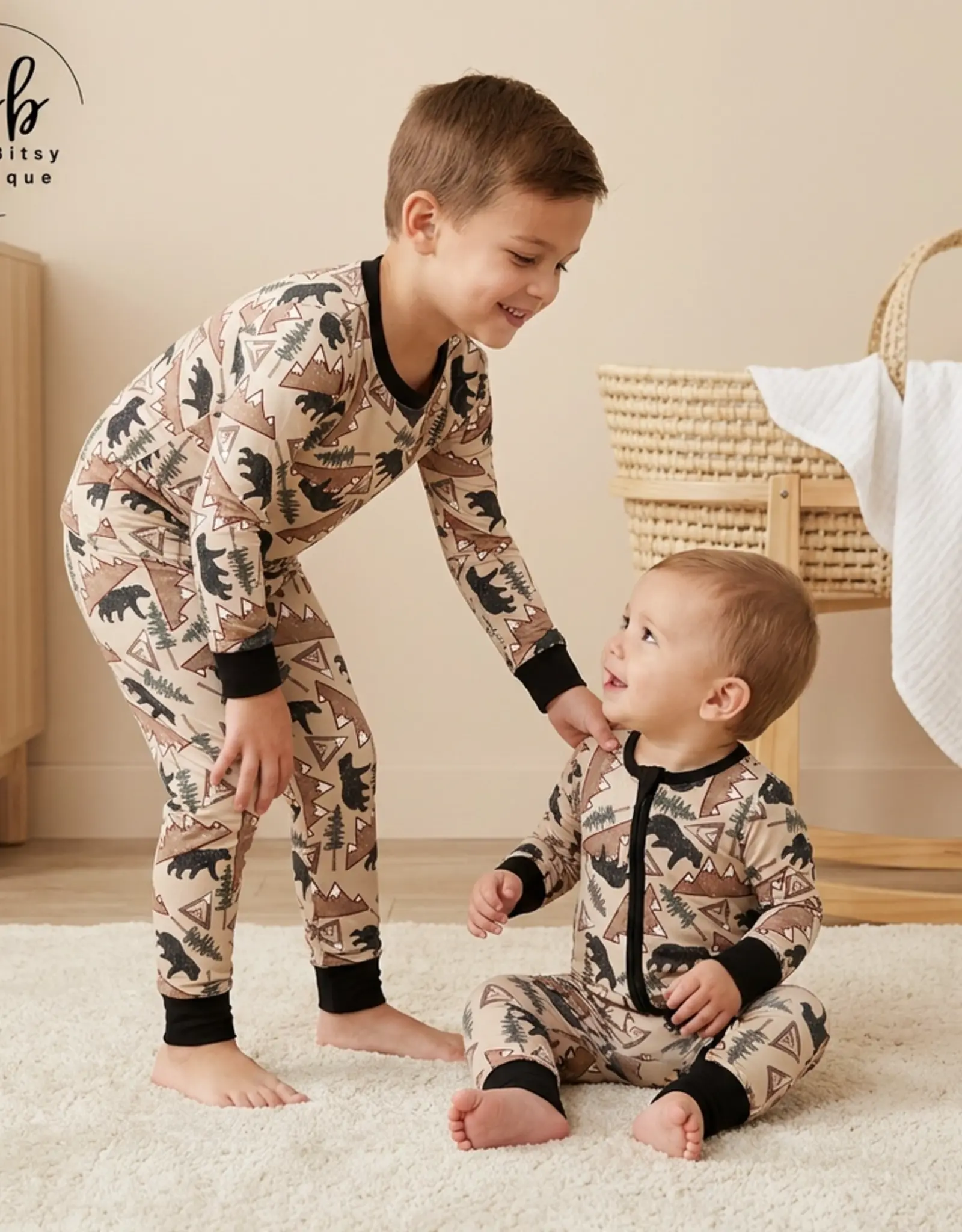 Itsy Bitsy Boutique Rocky Ridge Bamboo Baby Romper