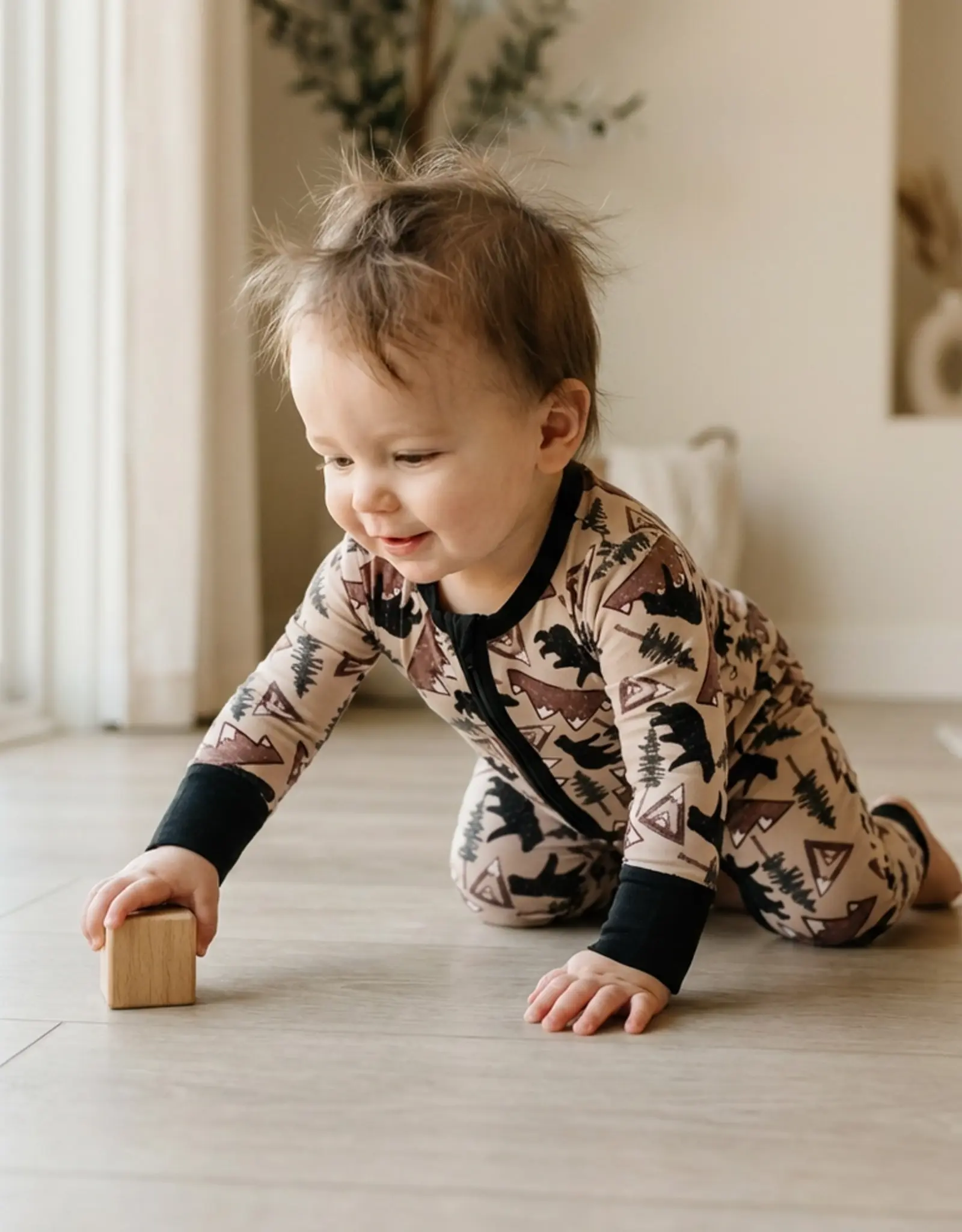 Itsy Bitsy Boutique Rocky Ridge Bamboo Baby Romper