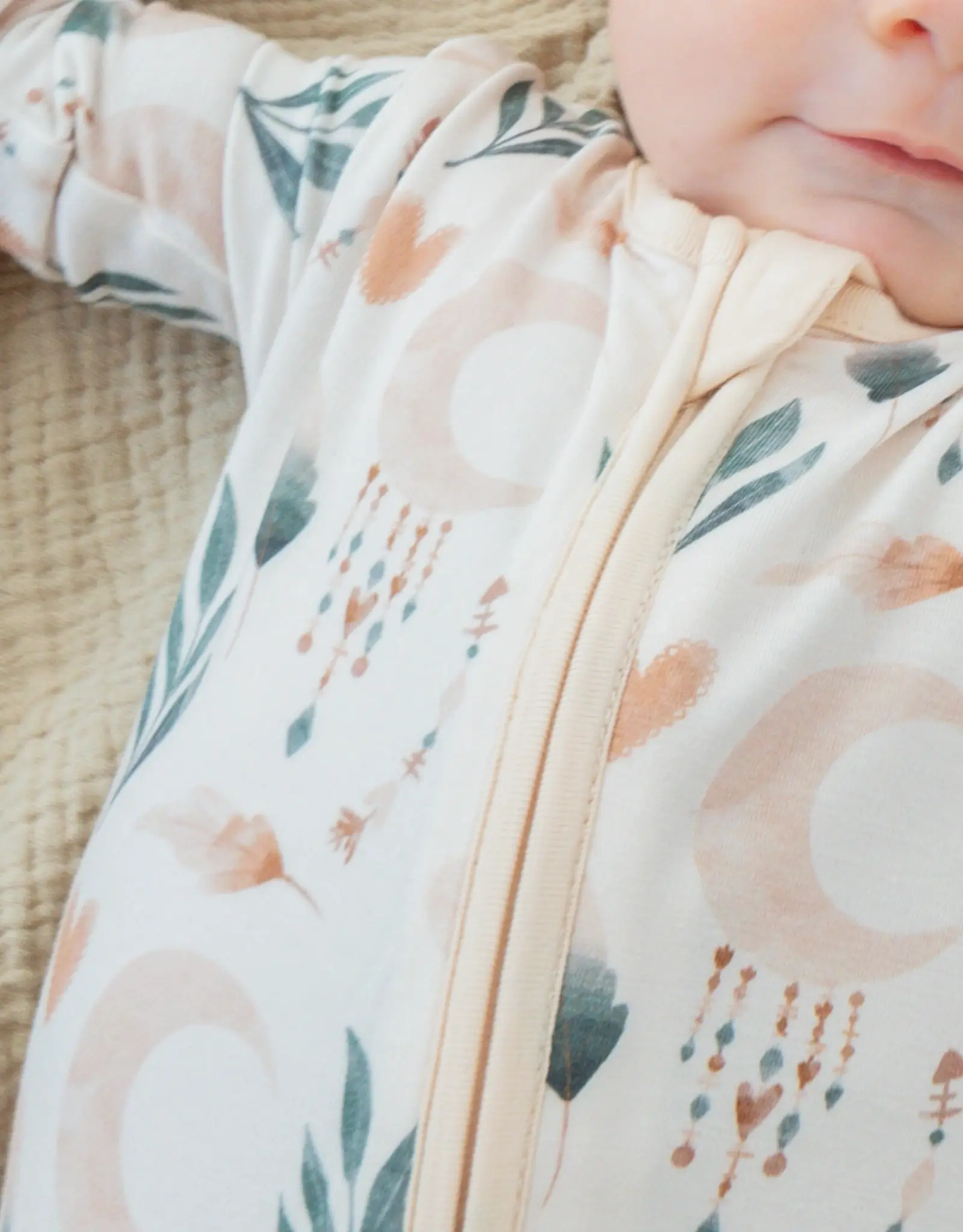 Itsy Bitsy Boutique Moonlit Meadow Bamboo Baby Romper
