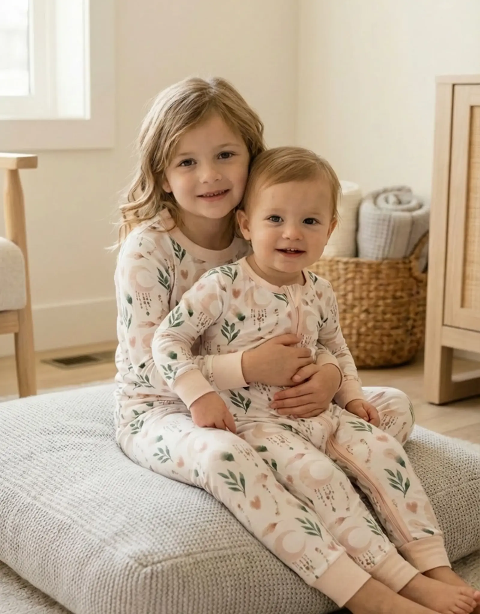 Itsy Bitsy Boutique Moonlit Meadow Bamboo Baby Romper