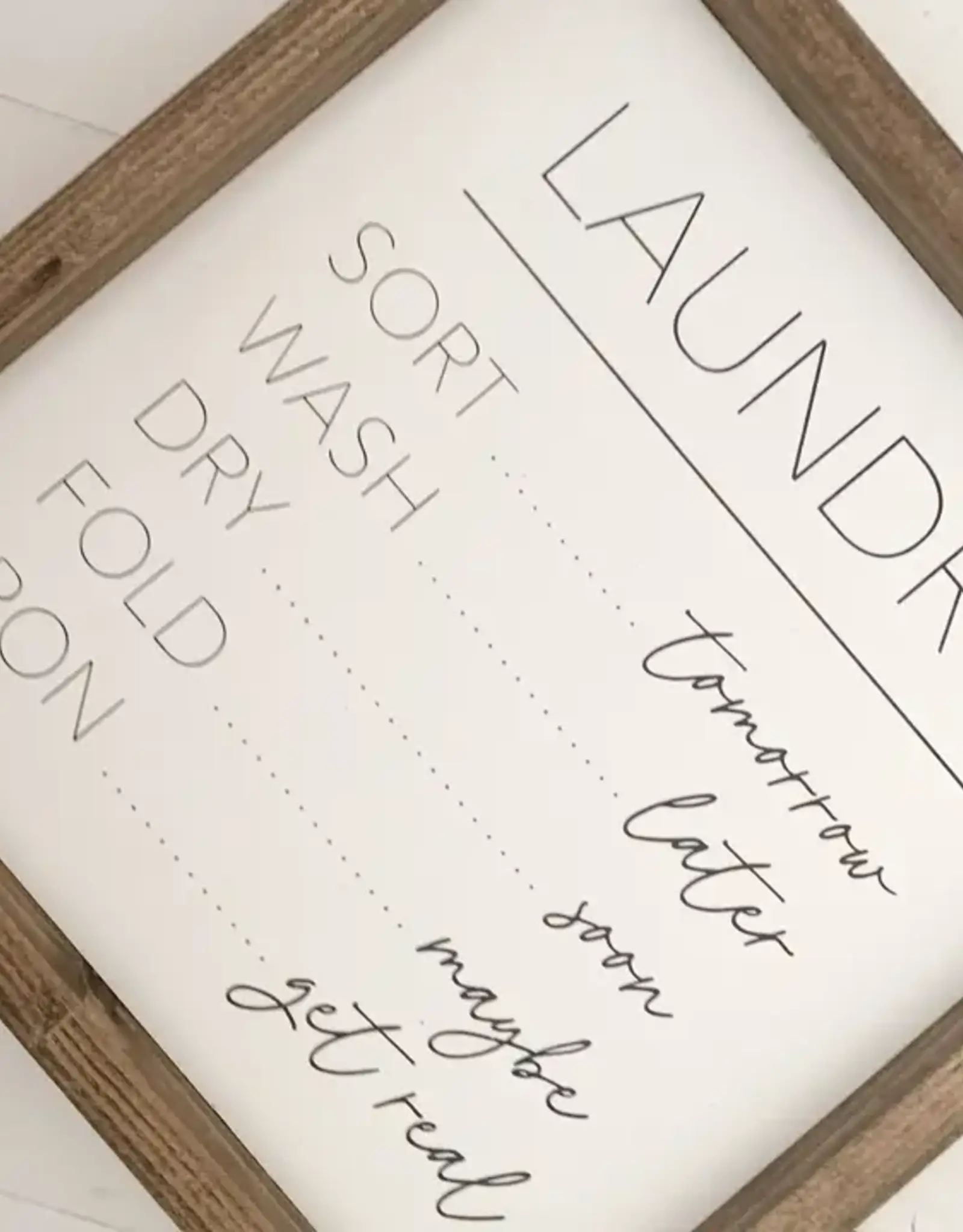 Ashwood Designs Laundry Sign, 13x13