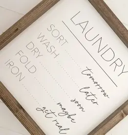 Ashwood Designs Laundry Sign, 13x13