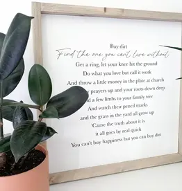 Ashwood Designs Buy Dirt Sign, 17x17