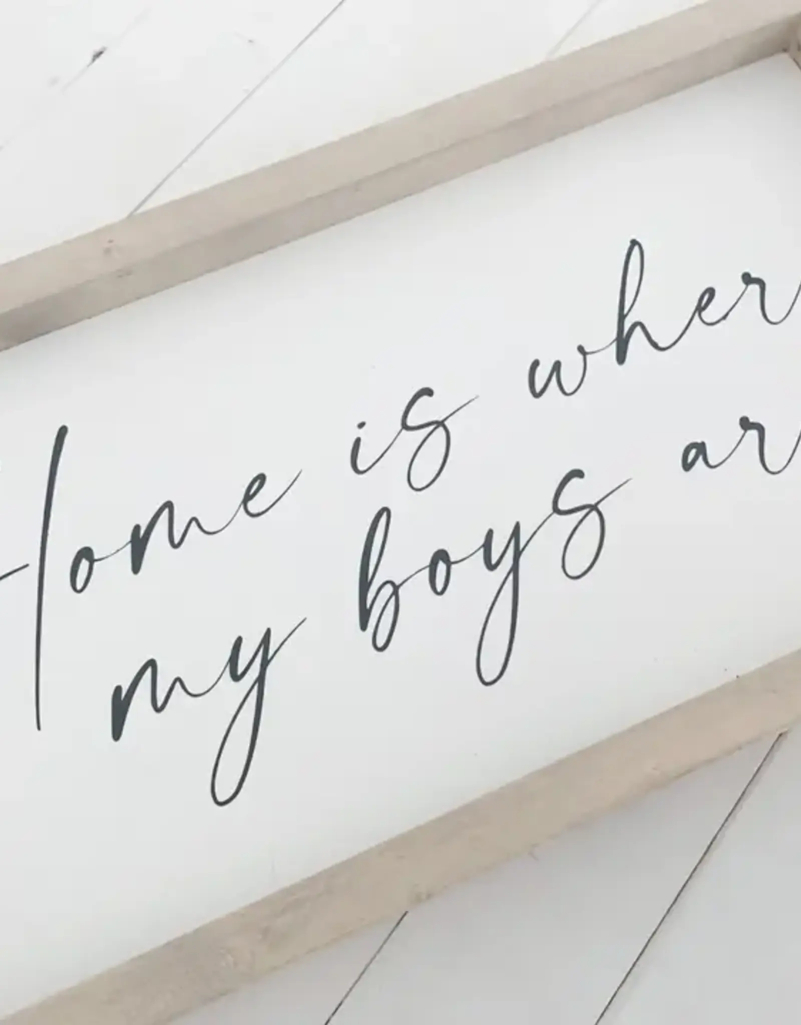 Ashwood Designs Home Is Where My Boys Are Print, 9x17