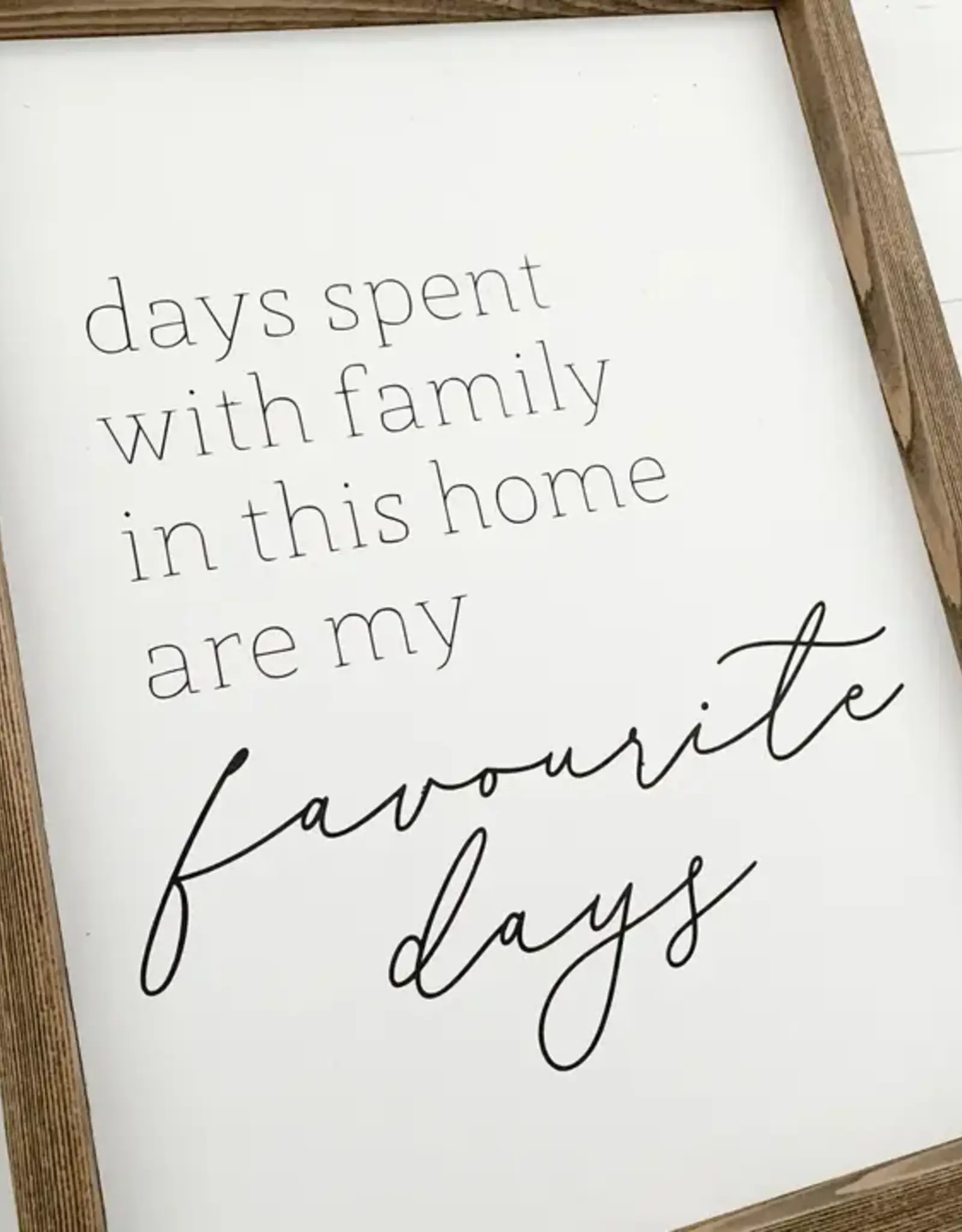 Ashwood Designs Favourite Days Sign, 13x17