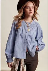 Listicle Floral Embroidered Blouse