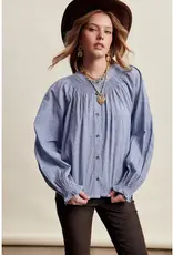Listicle Floral Embroidered Blouse