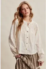 Listicle Floral Embroidered Blouse