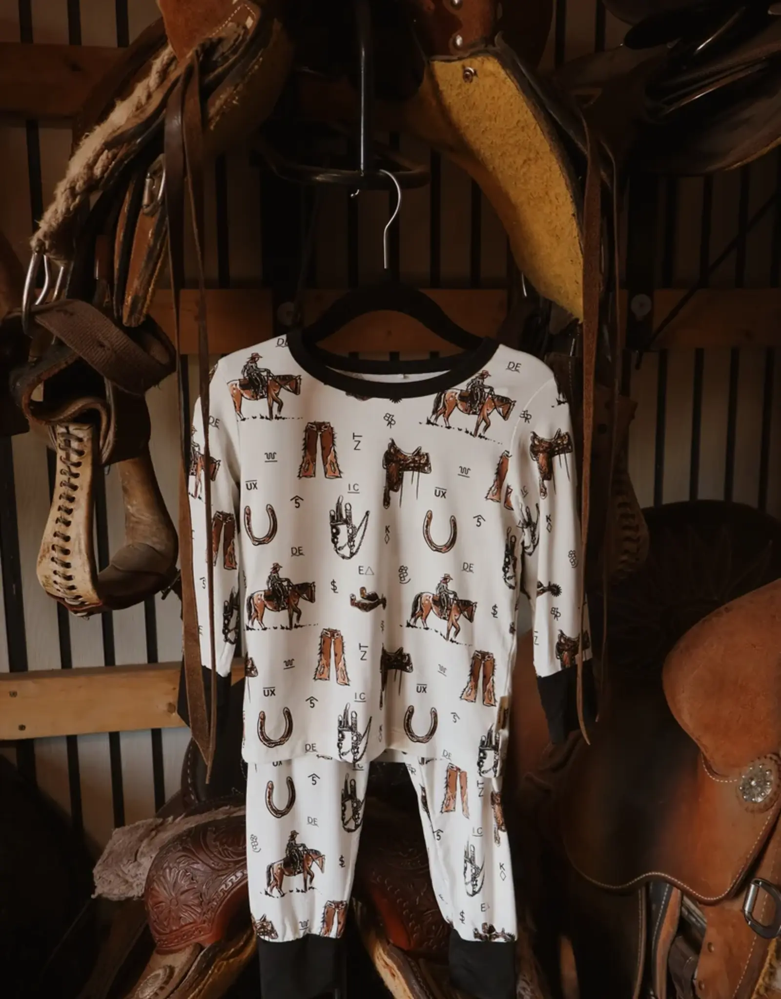 Boots & Bows Baby Co The Branding Pen Sleepwear Set