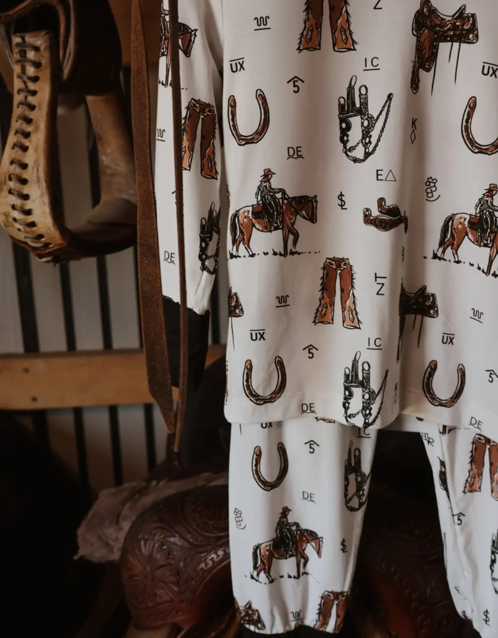 Boots & Bows Baby Co The Branding Pen Sleepwear Set