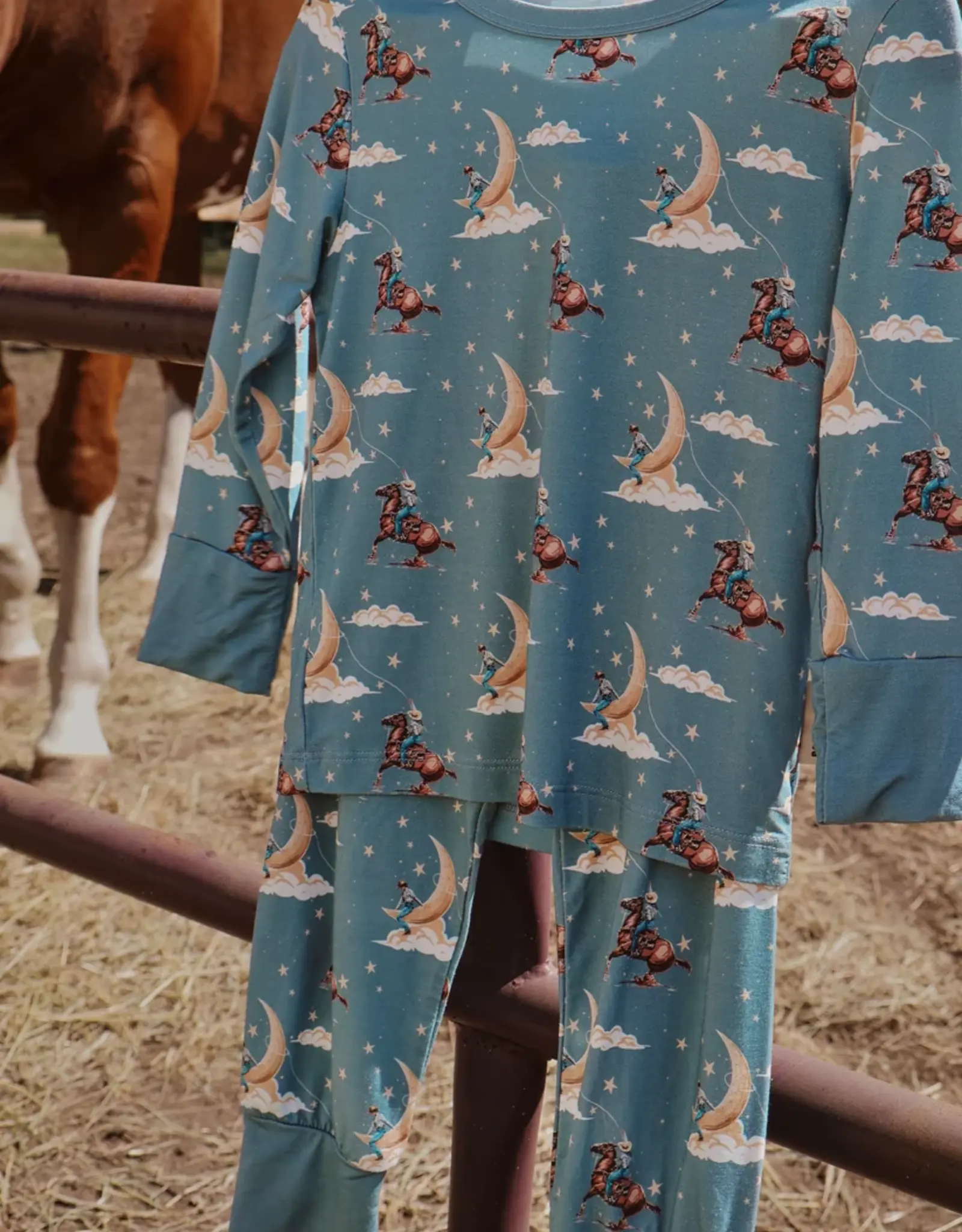 Boots & Bows Baby Co Little Dreaming Wrangler Sleepwear Set
