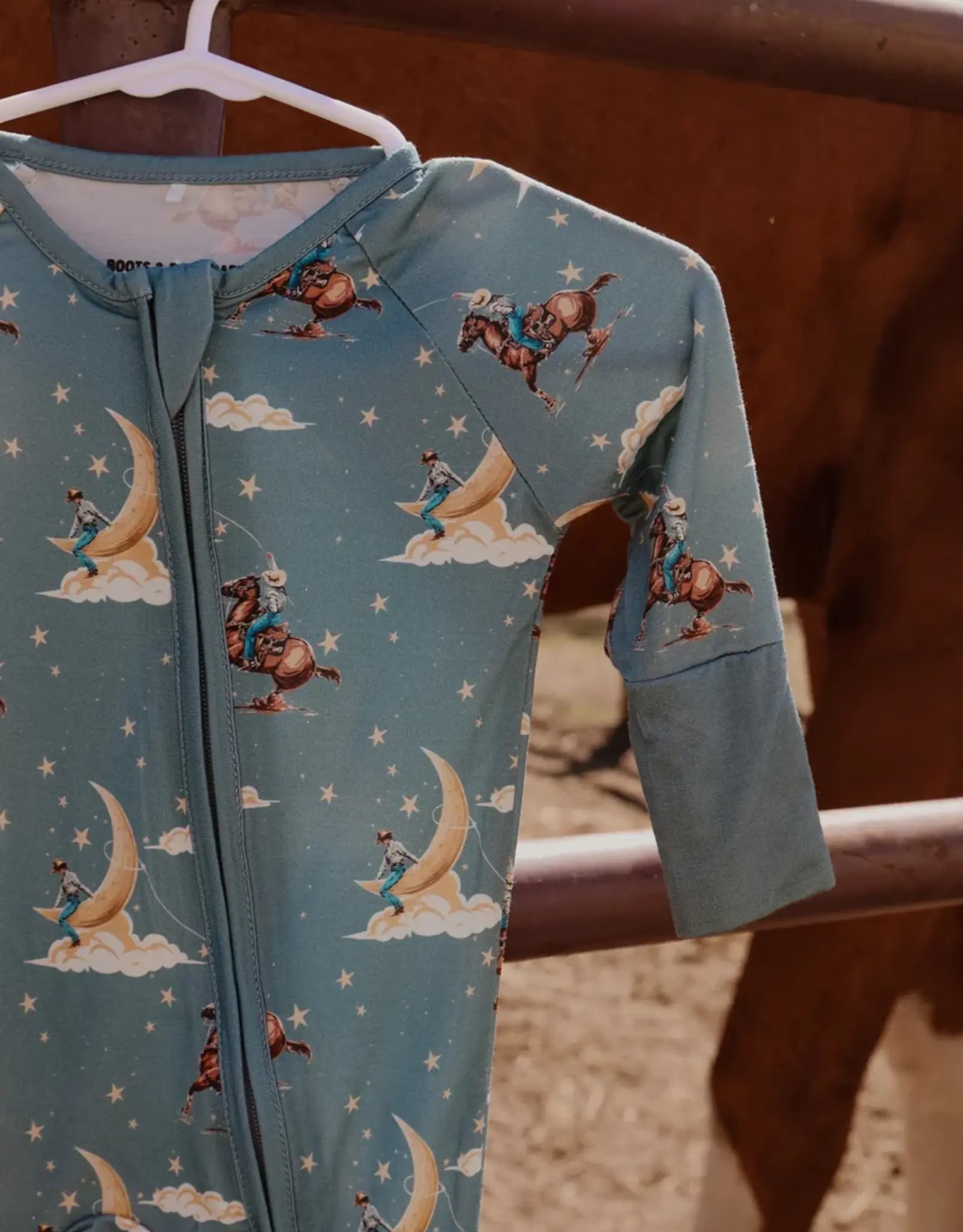 Boots & Bows Baby Co Little Dreaming Wrangler Infant Sleeper